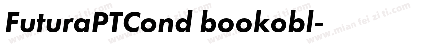 FuturaPTCond bookobl字体转换
